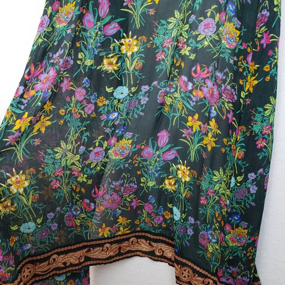 NWT Spell & The Gypsy Queen Duster Kimono Robe Floral Bohemian Longline O/S - Picture 8 of 16